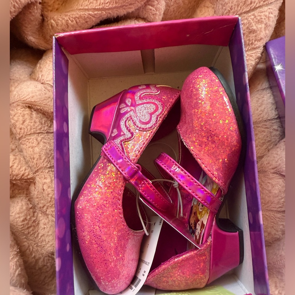 Disney Princess Pink Glitter Shoes